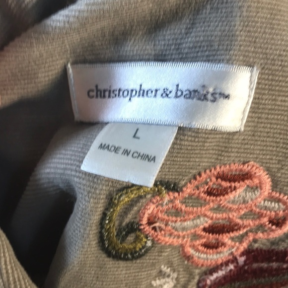 Corduroy vest with embroidered detail - Picture 8 of 8